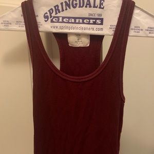 Abercrombie and Fitch maroon tank—xs